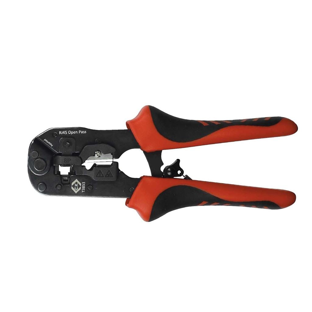 CK Tools Ratchet Crimping Pliers - Pass Thru Mod Plugs T3853