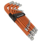 Sealey Jumbo Ball-End Hex Key Set 13pc Anti-Slip - Imperial AK71870