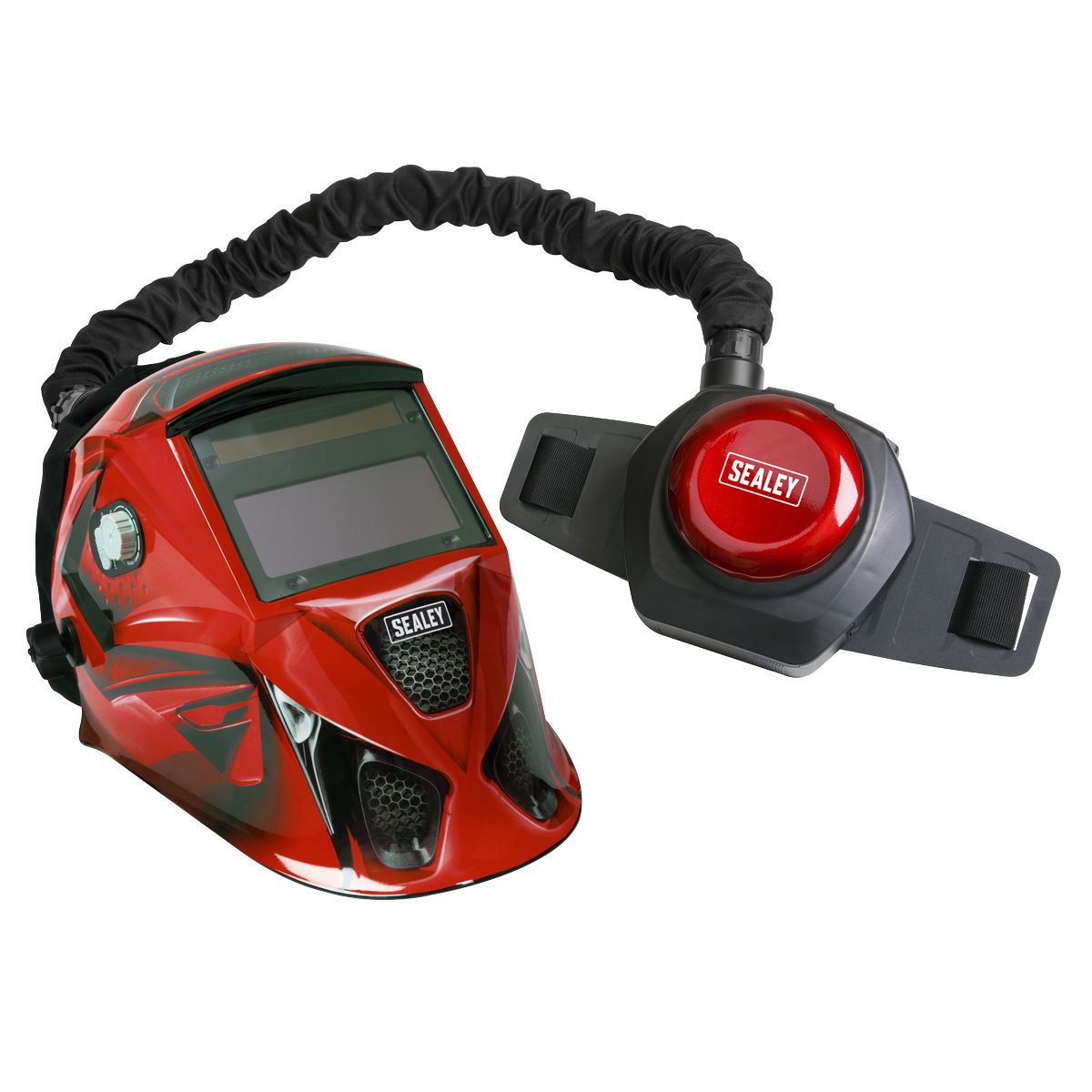 Sealey Welding Helmet with TH2 Powered Air Purifying Respirator (PAPR) Auto Darkening PWH617