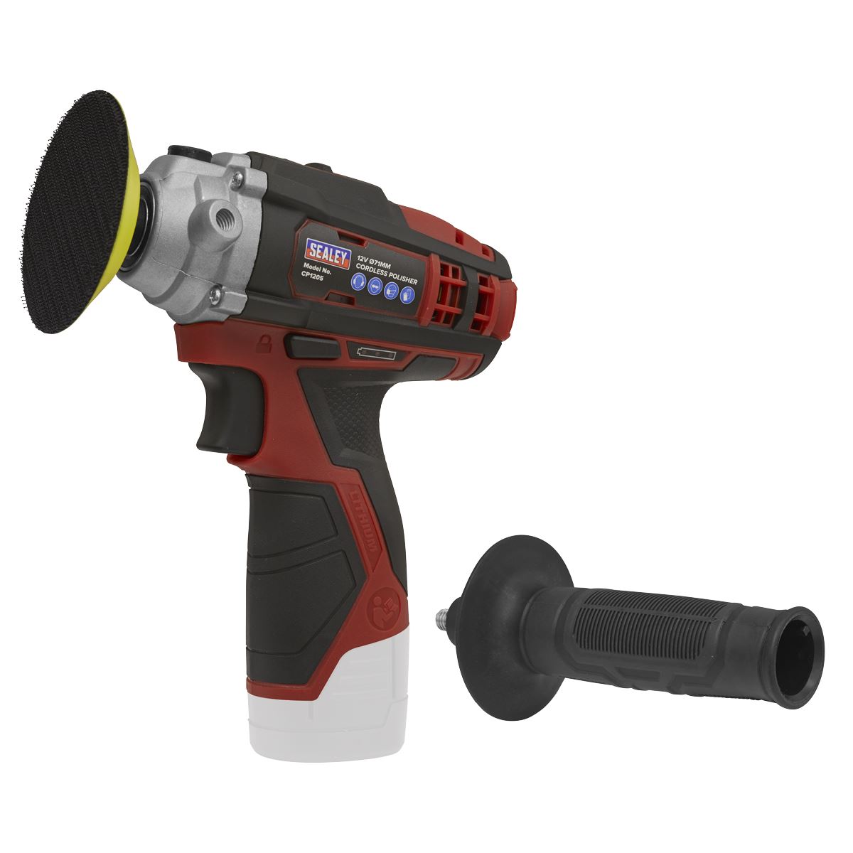 Sealey Cordless Polisher 71mm 12V Lithium-ion - Body Only CP1205