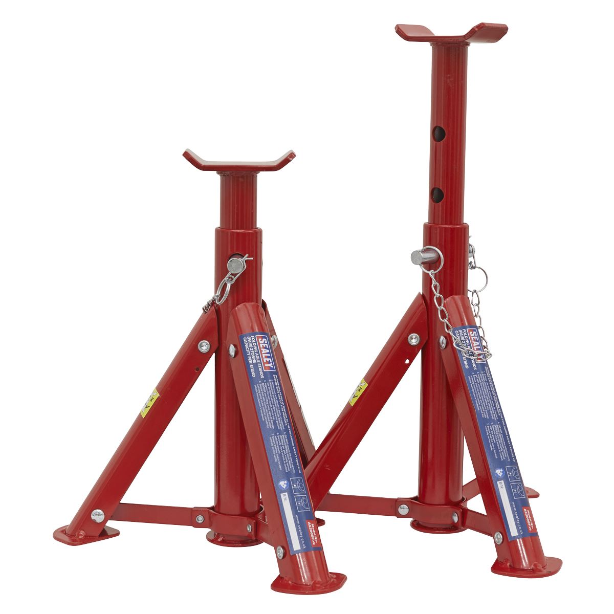 Sealey Axle Stands (Pair) 2 tonne Capacity per Stand - Folding Type AS2000F