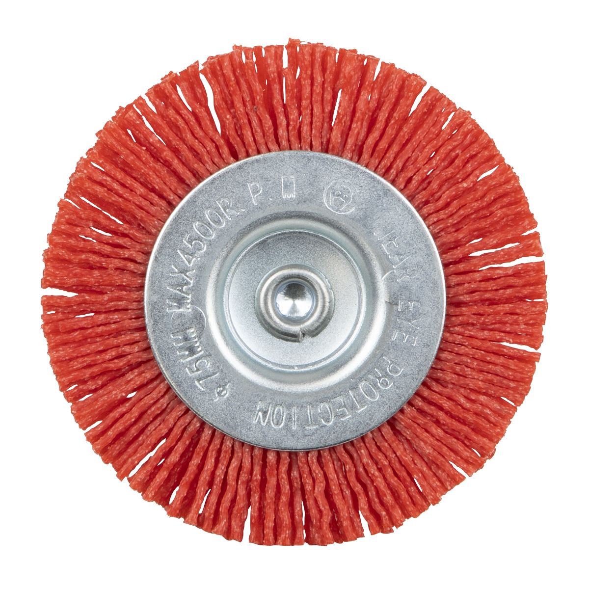 Sealey 75mm Nylon Filament Circular Brush with 6mm Shaft NFBC75