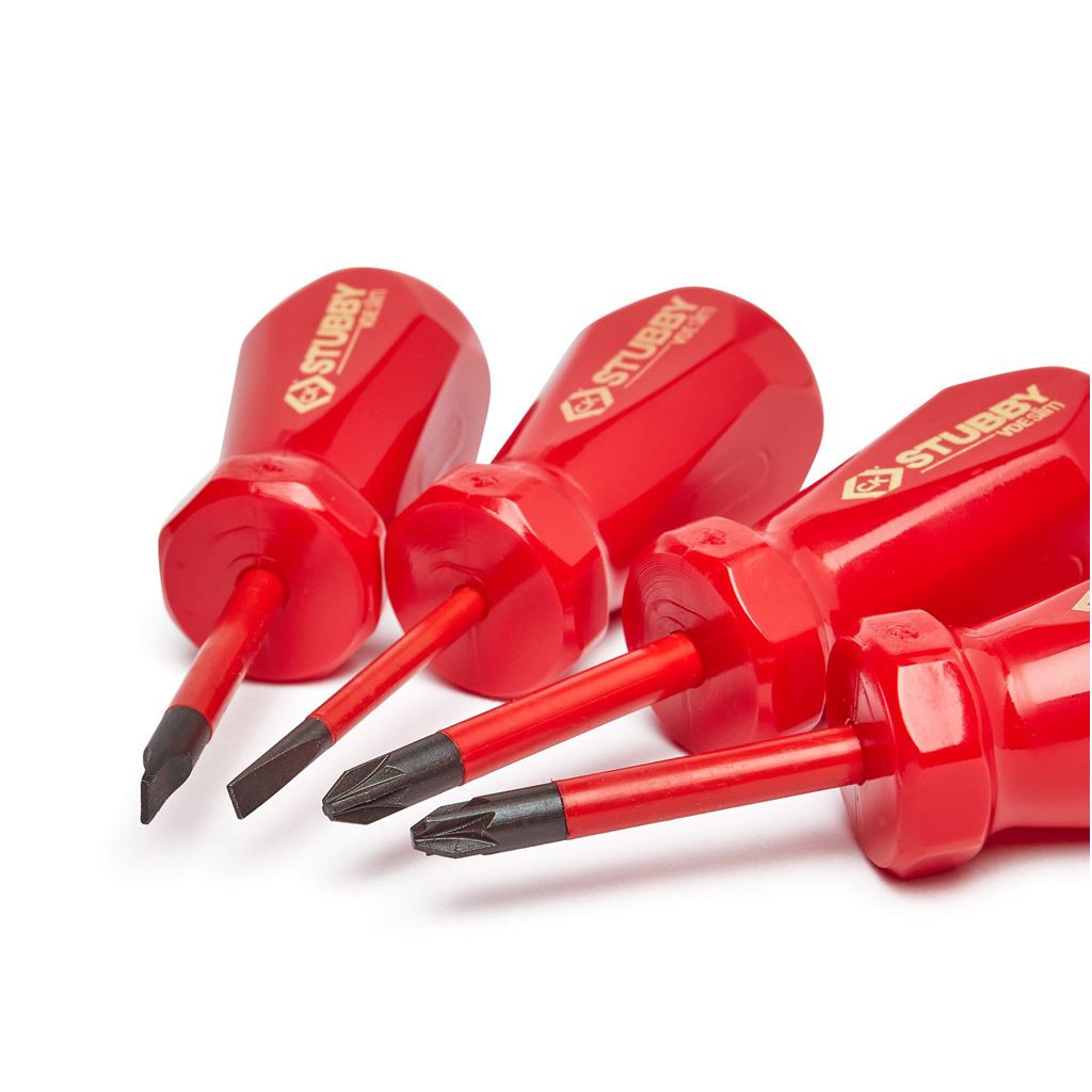 CK Tools Stubby VDE Slim Screwdriver Set/4 T48349