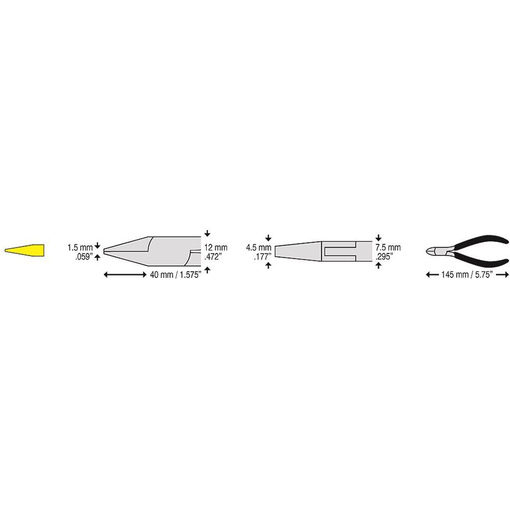 CK Tools Precision Flat Nose Plier 145mm T3789