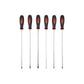 6 Piece Long Reach Screwdriver Set Comfort Grip Magnetic Extra Long Phillips - L0725