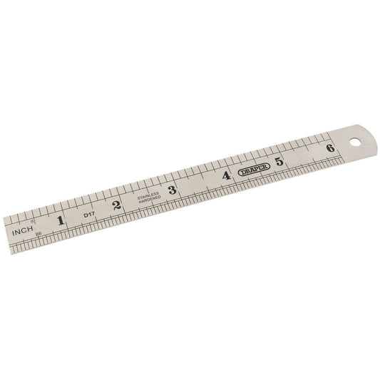 Draper 150mm/6" Steel Rule D17 - 59633