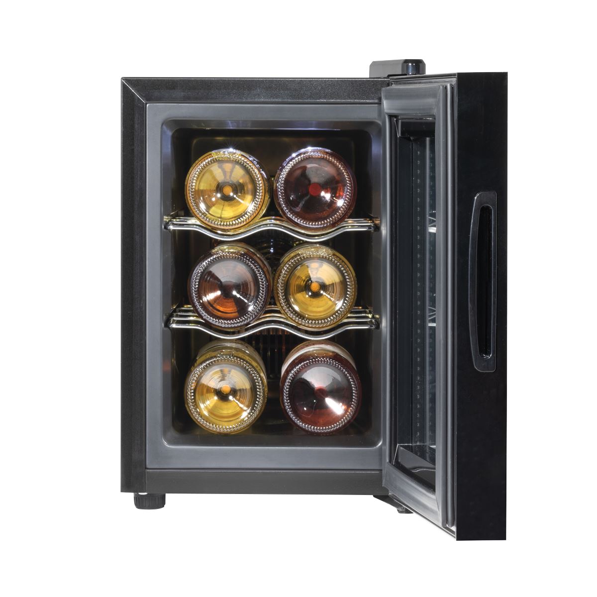 Sealey Baridi 6 Bottle Wine Cooler, Thermoelectric, 5-18�C, Touch Control DH217