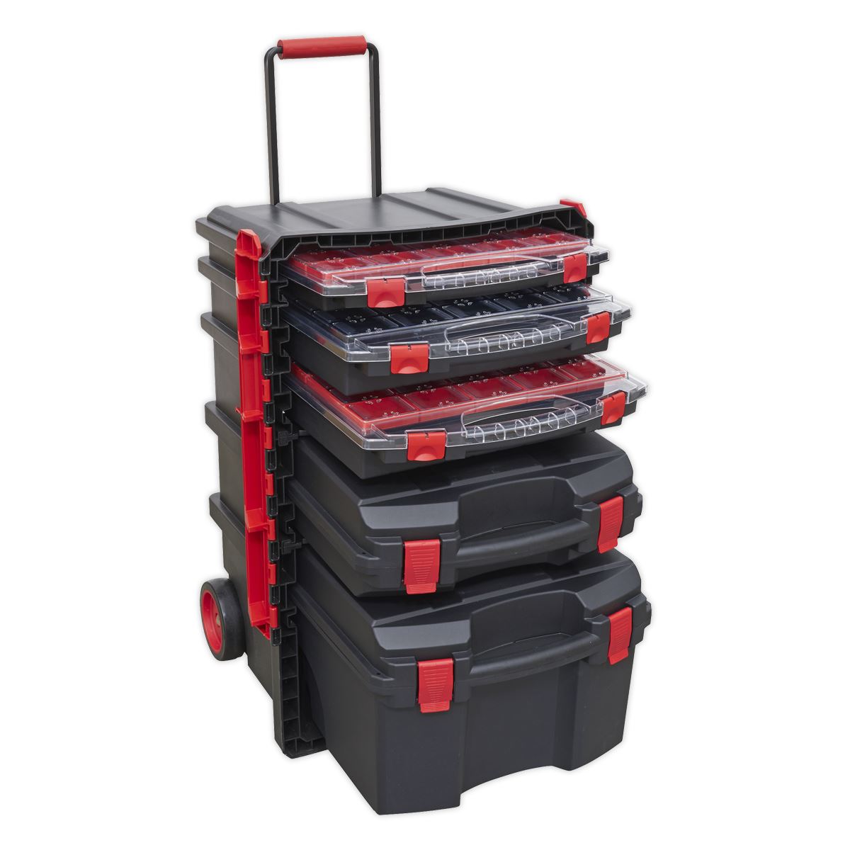 Sealey Professional Mobile Toolbox with 5 Removable Storage Cases AP860