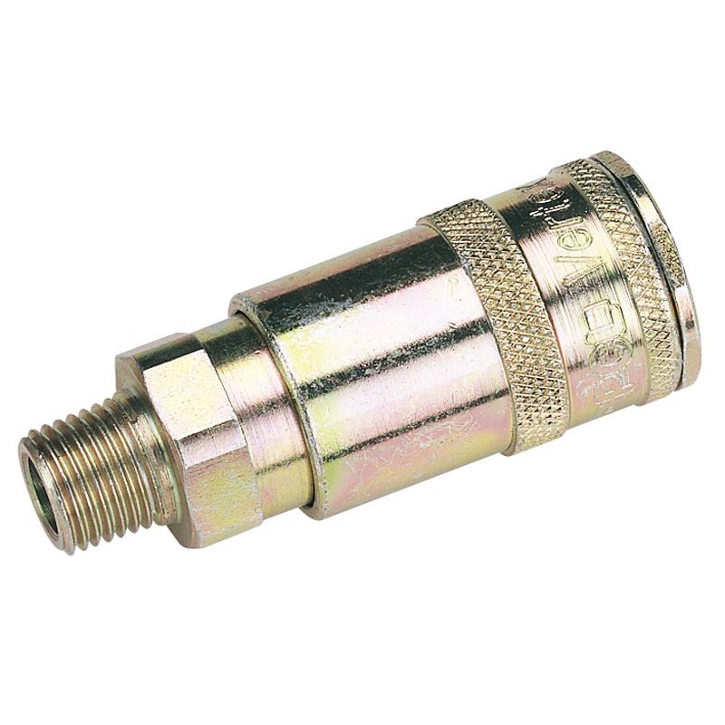 Draper 51385 Bulk 1/4 BSP Taper Male Thread Vertex Air Coupling (Sold Loose)