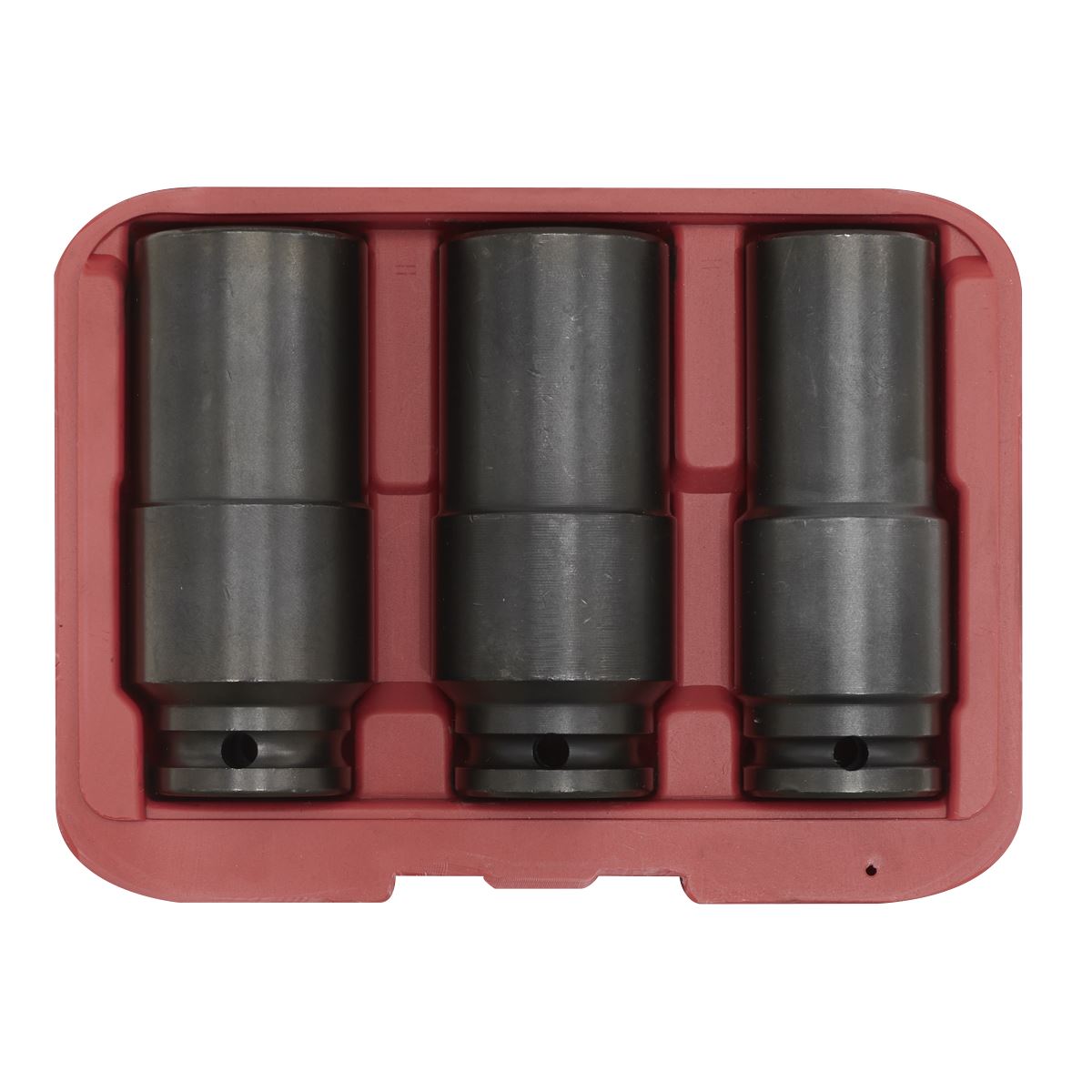 Sealey Weighted Impact Socket Set 1/2"Sq Drive 3pc SX319