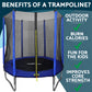 Dellonda 6ft Heavy Duty Outdoor Trampoline with Safety Enclosure Net DL66