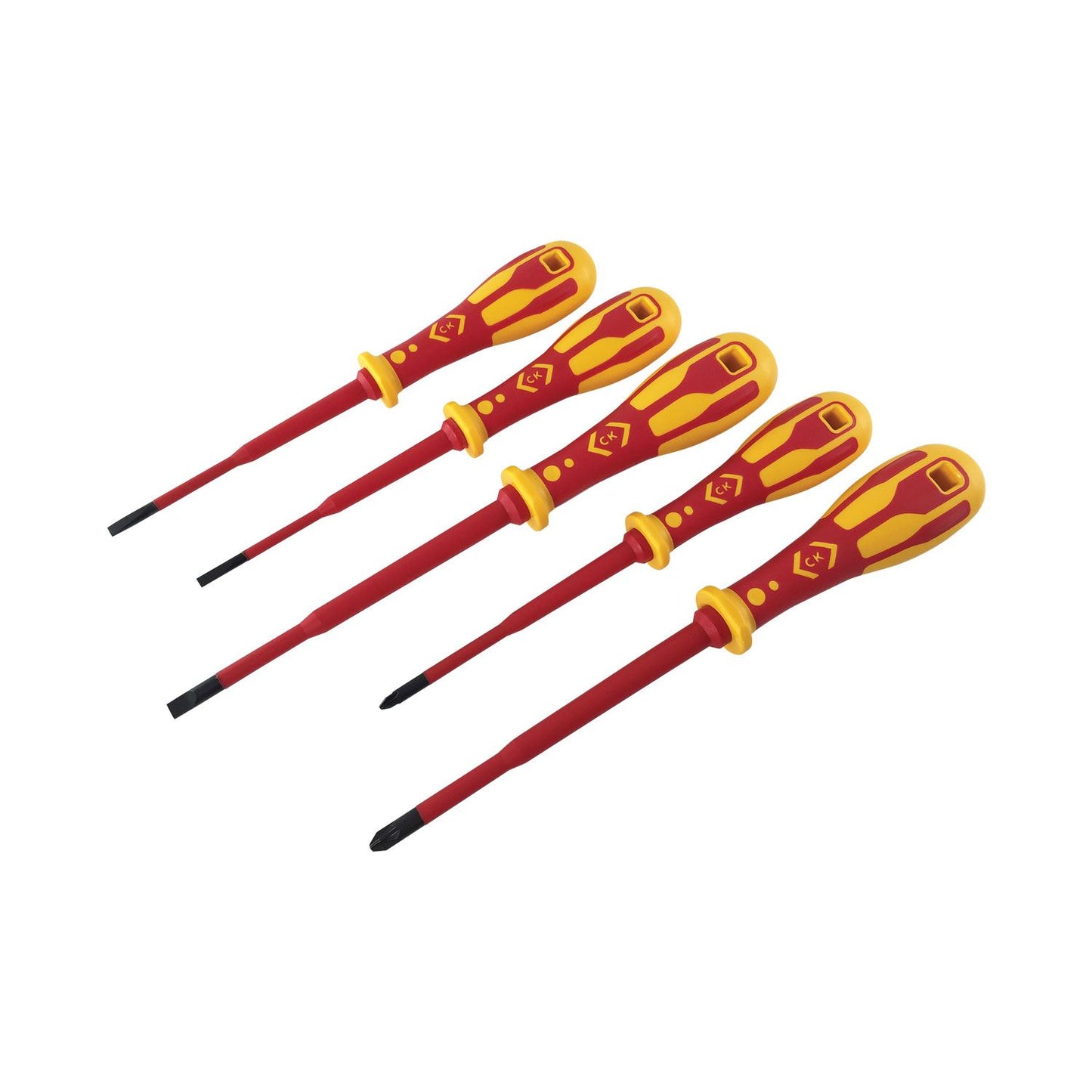 CK Tools DextroVDE Slim Screwdriver Set of 5 PZ/SL T49283D