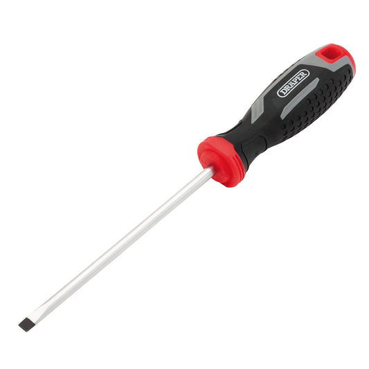 Draper Slotted Parallel Soft Grip Screwdriver, SL5.5 x 125mm