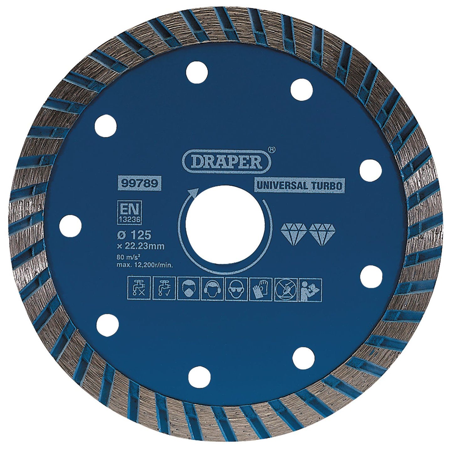 Draper 99789 Turbo Diamond Blade (125mm)