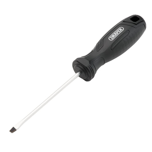 Draper Slotted Hard Grip Screwdriver, 4.0 x 100mm