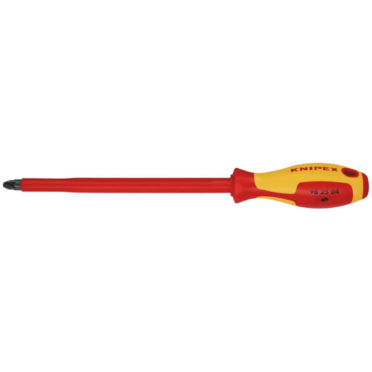 KNIPEX 98 25 04 VDE Insulated Pozidriv Screwdriver, PZ4 x 200mm