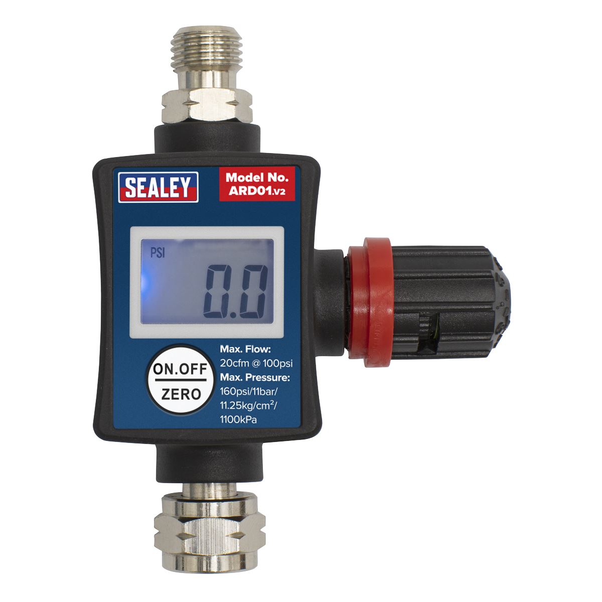 Sealey On-Gun Digital Pressure Regulator/Gauge ARD01