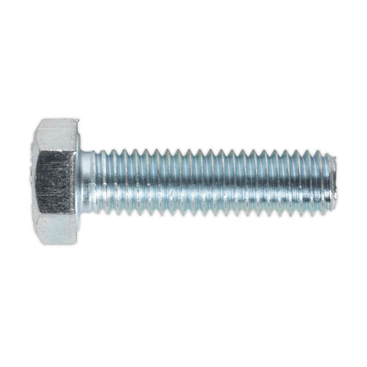 Sealey HT Setscrew M8 x 30mm 8.8 Zinc Pack of 50 SS830