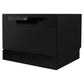 Baridi Compact Tabletop Dishwasher 6 Place Settings, 6 Programmes, 6.5L, Black