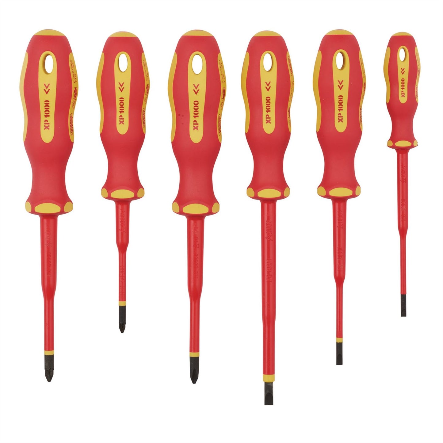 Draper Ergo Plus Slimline VDE Approved Fully Insulated Screwdrivers (6 Piece) - 02167