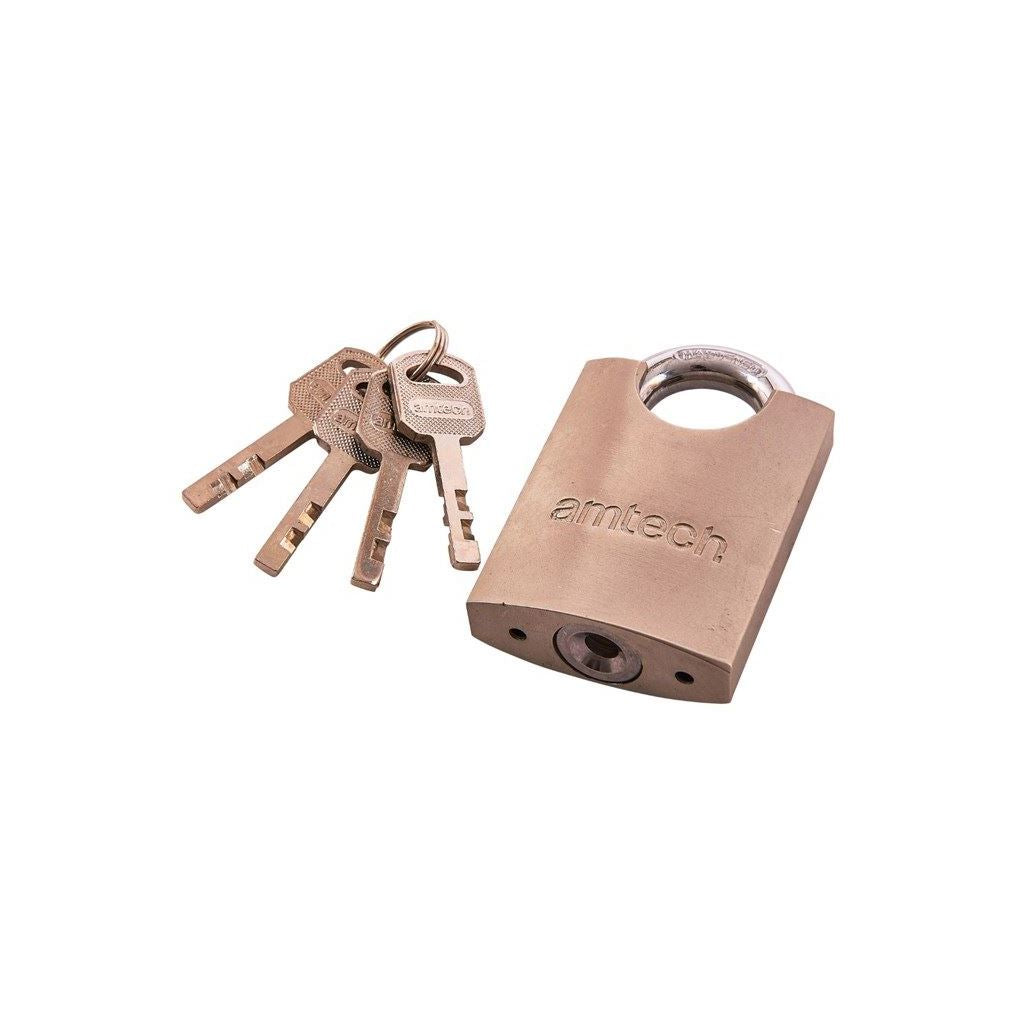 Cutter Proof Padlock Safety Security Hardened Steel Shackle 50mm 4Key Heavy Duty - T1620