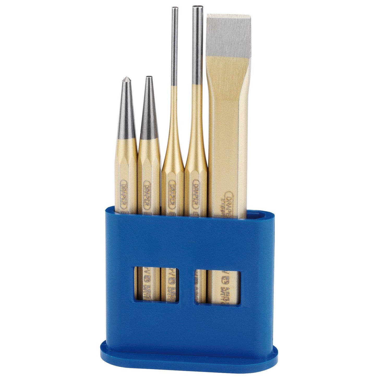 Draper 1x Expert 5 Piece Chisel and Punch Set Professional Tool 13042