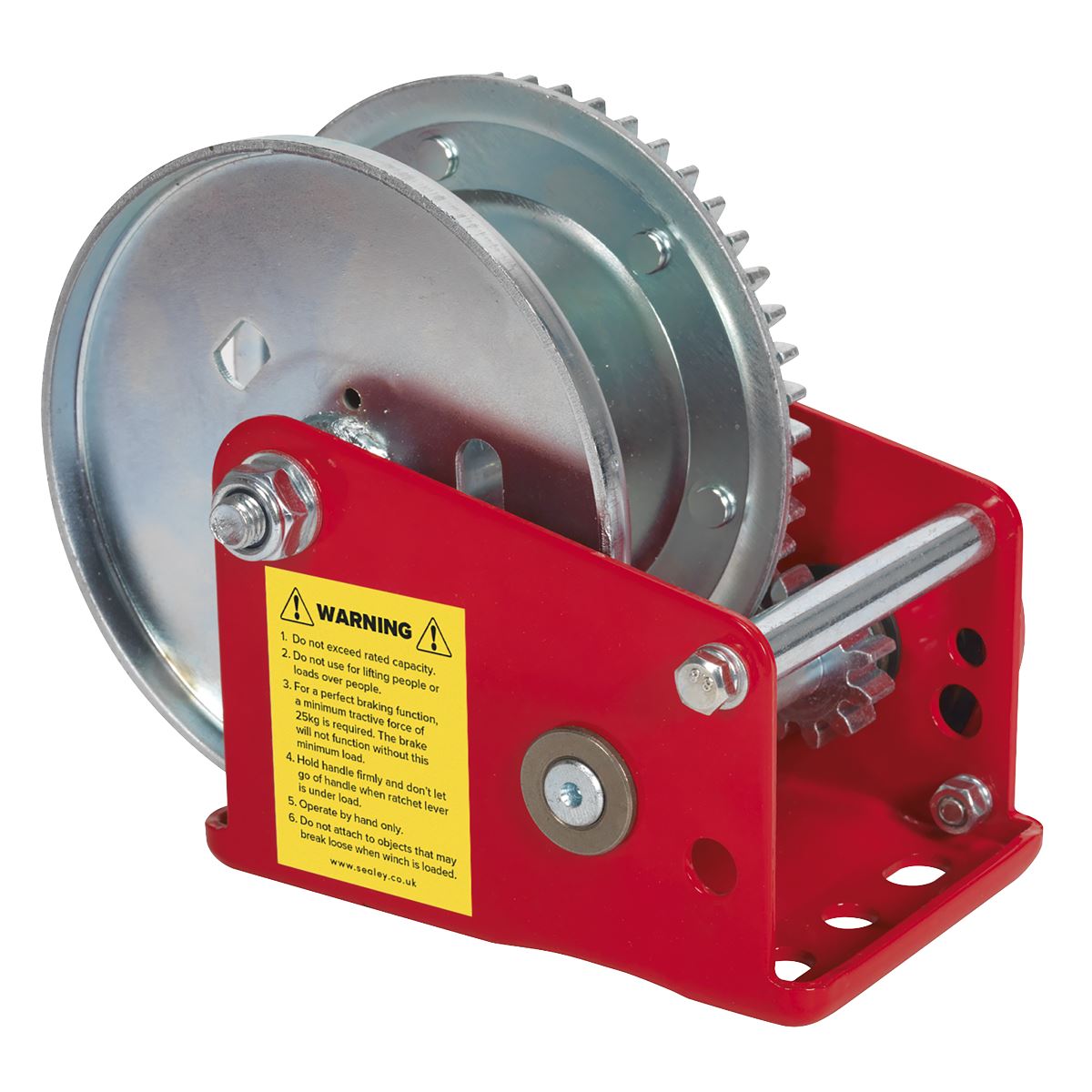 Sealey Geared Hand Winch with Brake 540kg Capacity GWE1200B