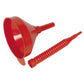 Sealey Flexi-Spout Funnel Medium 200mm with Filter F2F