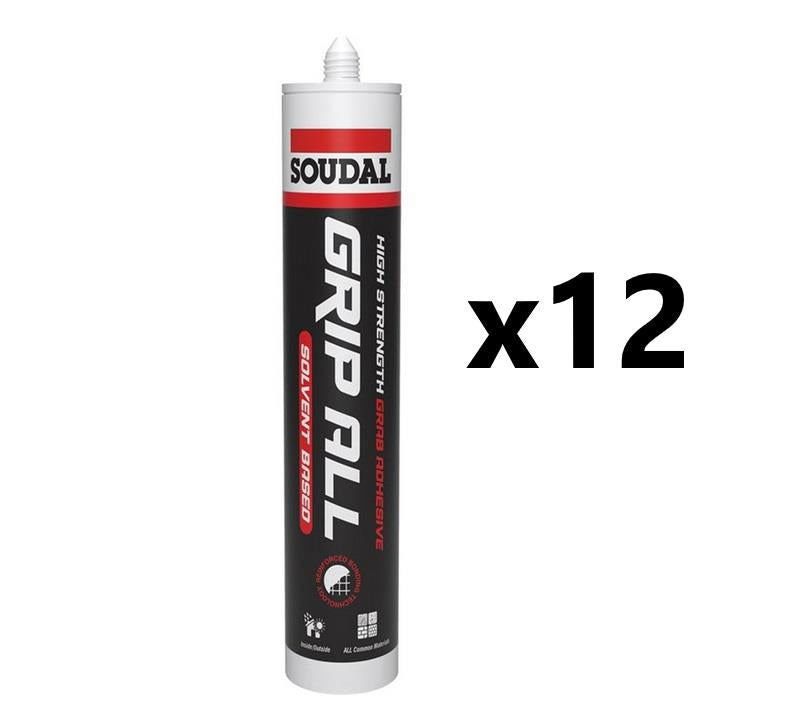 Soudal 12x Grip ALL Solvent Based - BEIGE (290ml)