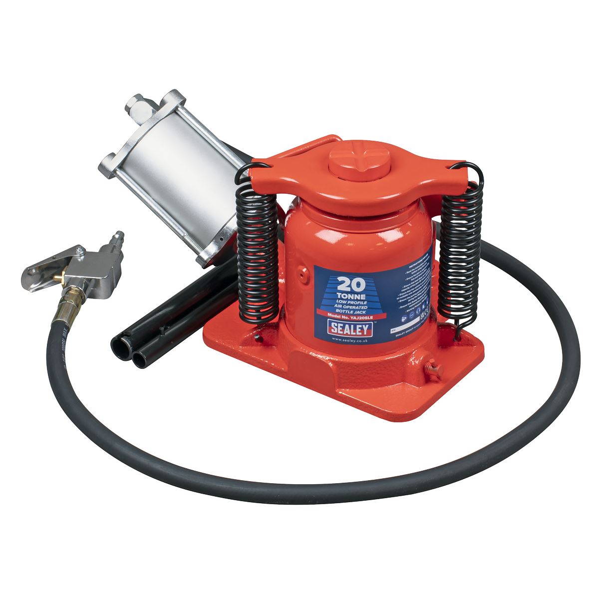 Sealey Low Profile Air Operated Hydraulic Bottle Jack 20 Tonne YAJ20SLE