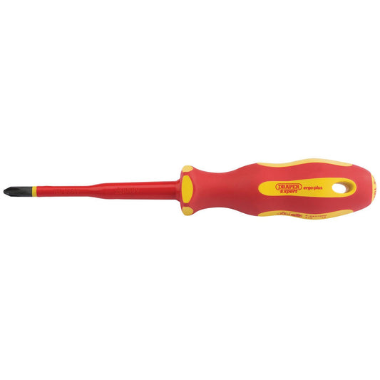 Draper No:2 X 100mm Ergo Plus Slimline Cross Slot Vde Screwdriver - 02164