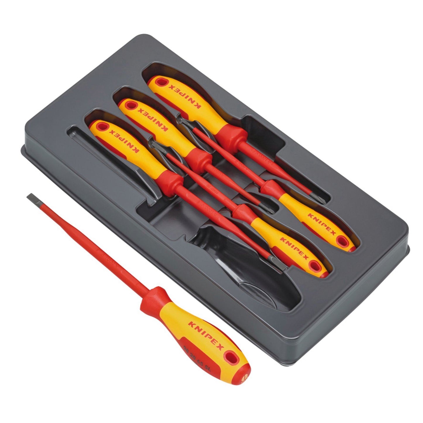 KNIPEX 00 20 12 V02 VDE Insulated Slotted/Phillips Screwdriver Set