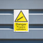 Worksafe Warning Safety Sign - Danger Propane Cylinders - Rigid Plastic - Pack of 10 SS62P10