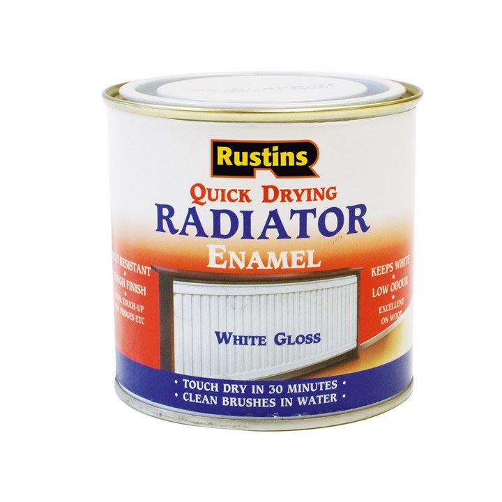 Rustins Quick Dry Radiator Paint Gloss 250ml (Radg250)