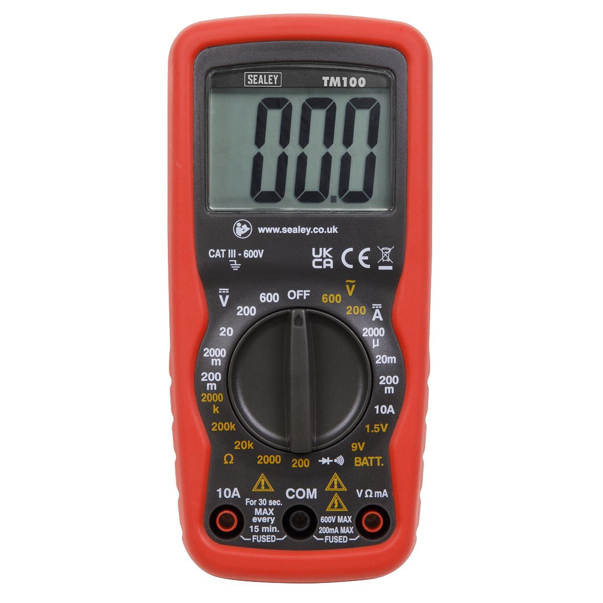 Sealey Professional Digital Multimeter - 6-Function TM100