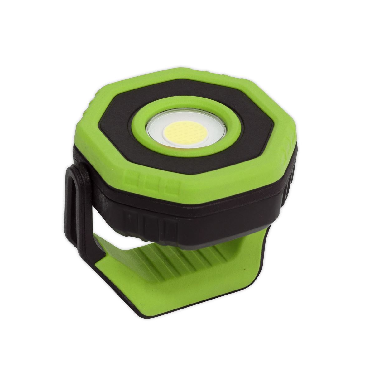 Sealey R/Charge Pocket Floodlight with Magnet 360 7W COB LED-Green LED700P