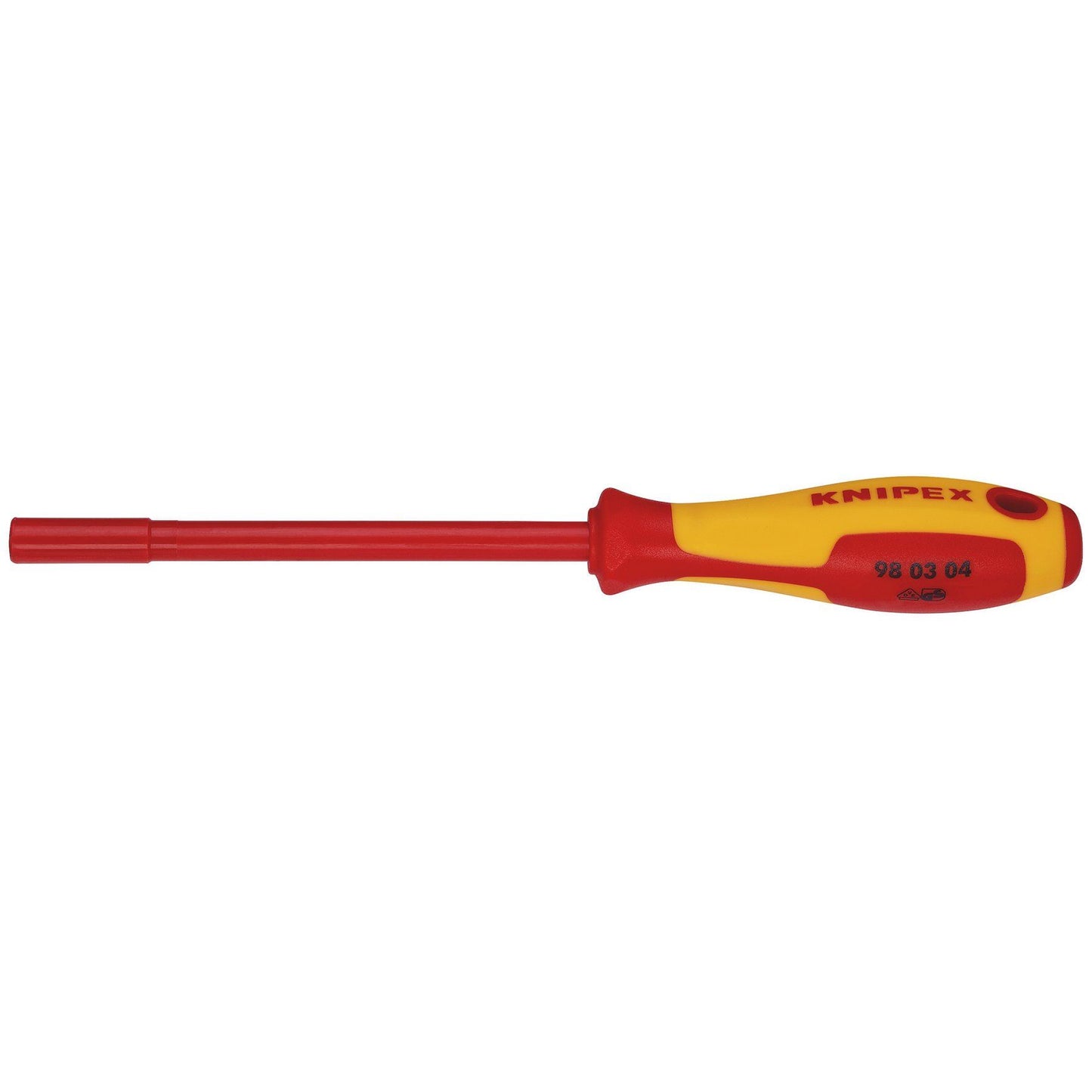KNIPEX 98 03 04 VDE Insulated Nut Driver, 4.0 x 125mm