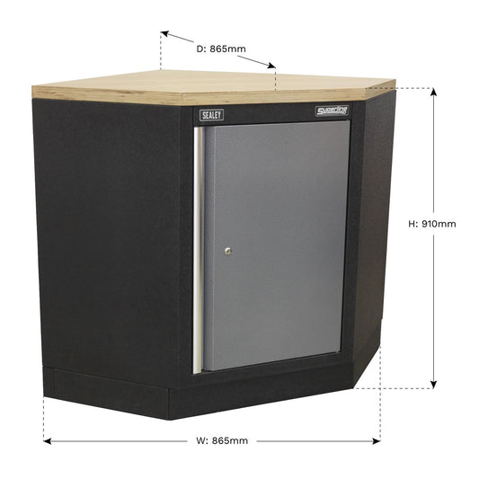 Sealey Modular Corner Floor Cabinet 865mm APMS60