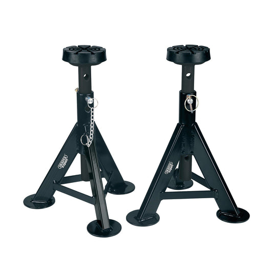 Draper Expert Axle Stands, 3 Tonne, Black (Pair)