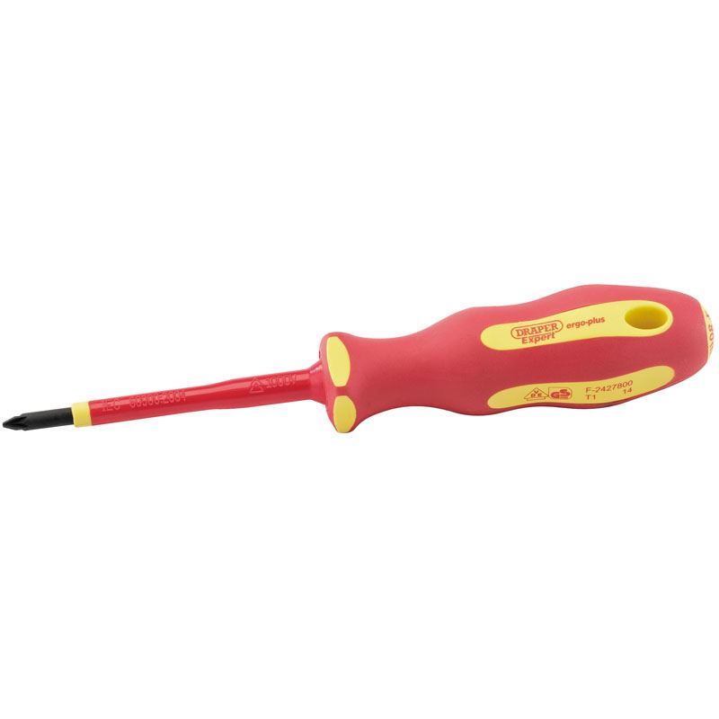 Draper Ergo Plus Vde No.1 x 80mm Pz Slot Screwdriver - 64477