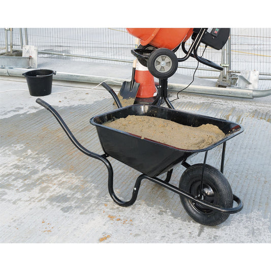 Draper Metal Tray Contractors Wheelbarrow (85L) BWB - 82755