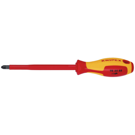 KNIPEX 98 25 03 VDE Insulated Pozidriv Screwdriver, PZ3 x 150 mm