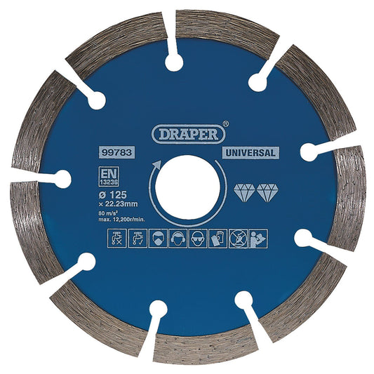 Draper 99783 Segmented Diamond Blade (125mm)