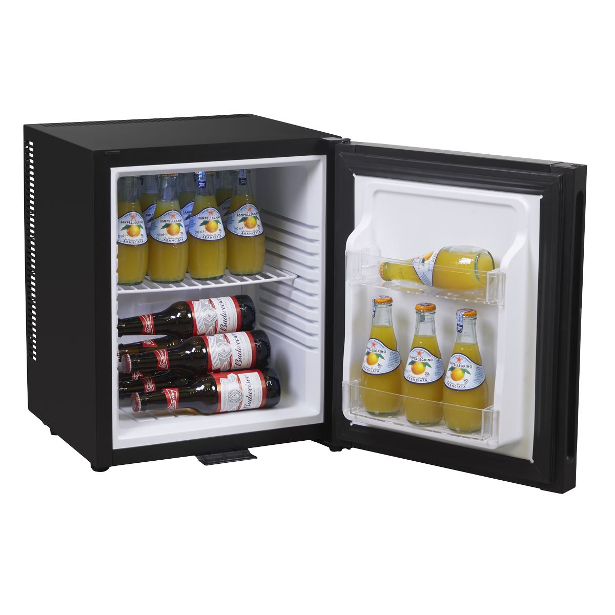 Sealey Baridi 25L Ultra Quiet Drinks & Wine Mini Cooler Fridge with LED Light, Black DH57