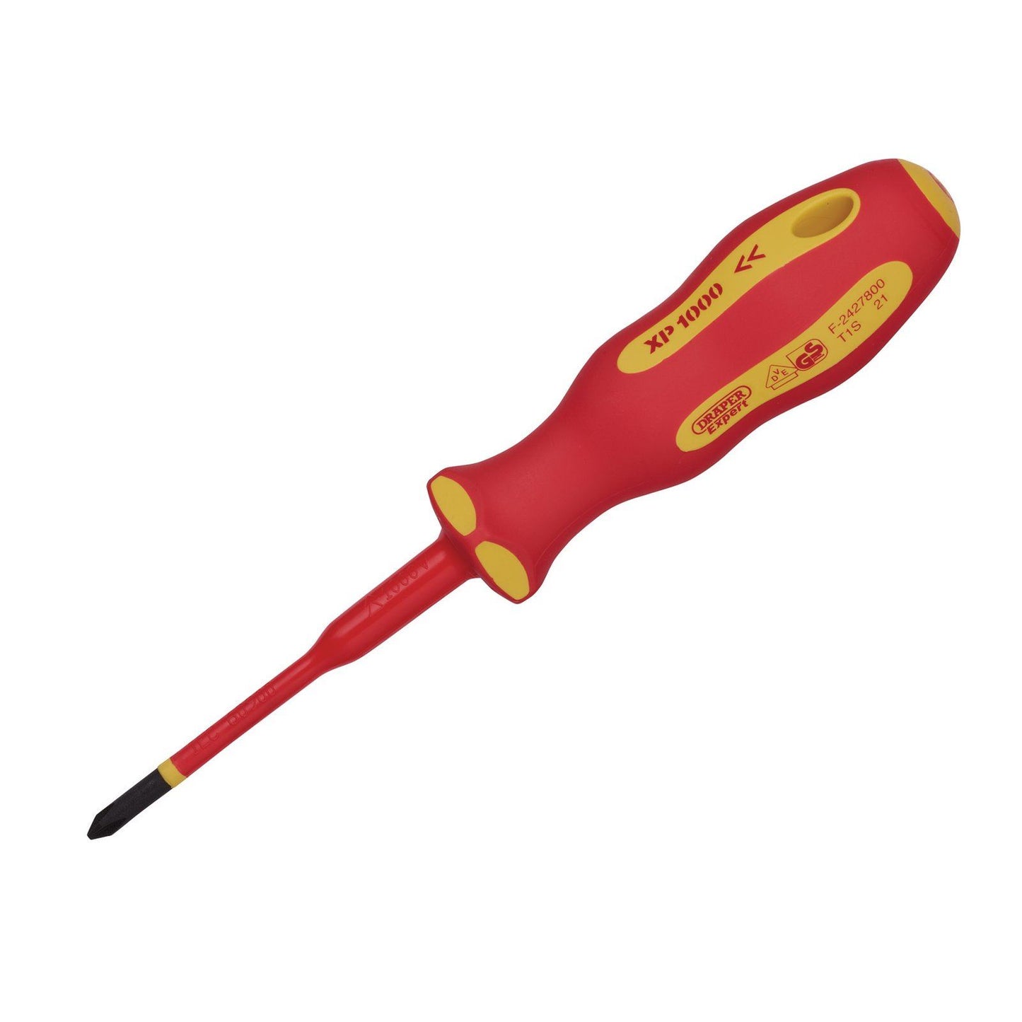 Draper No:2 X 100mm Ergo Plus Slimline Cross Slot Vde Screwdriver - 02163