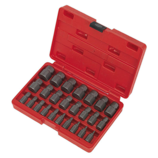 Sealey Multi Spline Screw Extractor Set 25pc AK8182