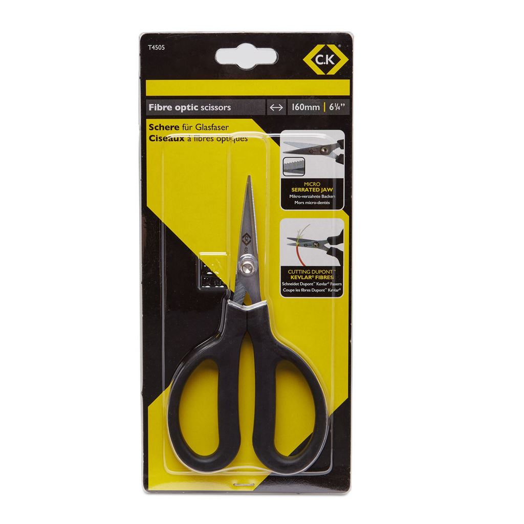 CK Tools Fibre Optic Scissors 160mm T4505