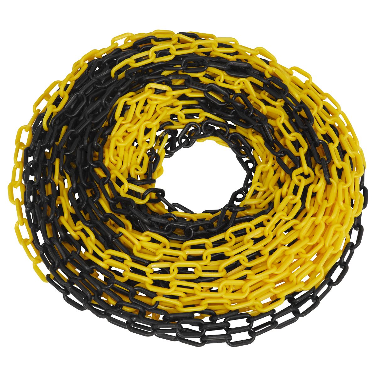 Sealey Safety Chain Black/Yellow 25m x 6mm BYC25M