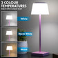 Dellonda Rechargeable Table Lamp for Home Office Restaurant RGB Colours DH215