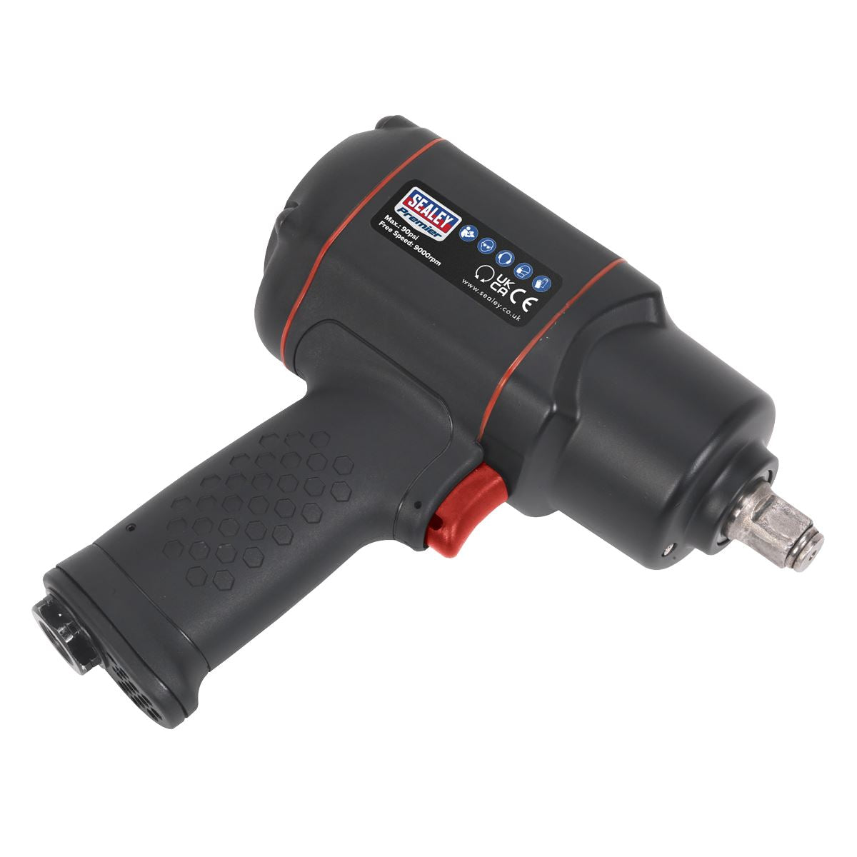 Sealey Air Impact Wrench 1/2"Sq Drive - Twin Hammer SA6007